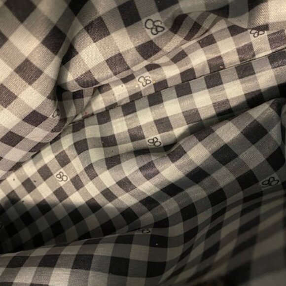 Large JESSICA SIMPSON Satchel PURSE * SHINY BLACK PATENT LEATHER embossed CROC - Picture 13 of 14